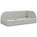 Struttura Letto Angolare con Materasso 2 pcs Grigio chiaro - Foto miniatura 6