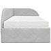 Struttura Letto Angolare con Materasso 2 pcs Grigio chiaro - Foto miniatura 8