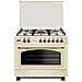 Cucina LAREL 5 Fuochi a Gas Tutto Forno a gas 90x60cm Beige L90GR - Foto miniatura 1