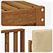 Set divani 6 pcs Naturale e Beige Legno di Acacia Massello - Foto miniatura 6