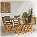 Sedie Bistro da Giardino 6 pcs Grigio Scuro 38 x 46 x 85 cm - Foto miniatura 3