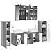 Set di mobili per il bagno 6 pcs Sonoma grigio - Foto miniatura 3