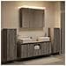 Set di mobili per il bagno 6 pcs Sonoma grigio - Foto miniatura 4