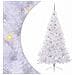 Albero di Natale artificiale Bianco 210 cm PVC e Acciaio - Foto miniatura 1