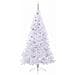 Albero di Natale artificiale Bianco 210 cm PVC e Acciaio - Foto miniatura 4