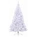 Albero di Natale artificiale Bianco 210 cm PVC e Acciaio - Foto miniatura 5