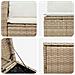 Set di divani 5 pz Beige e Bianco Crema - Foto miniatura 5