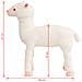 Alpaca in Peluche in Piedi Bianco XXL - Foto miniatura 2