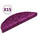 Tappetini Per Scale 15 Pz Viola 56x20 Cm - Foto miniatura 1