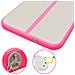 Tappetino Ginnastica Gonfiabile Con Pompa 800x100x10cm Pvc Rosa - Foto miniatura 8