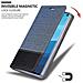 Custodia Compatibile Con Samsung Galaxy S10 Plus In Blu Scuro Nero - Coperchio Protettiva Con Chiusura Magnetica, Funzione Stand E Tasca Per Le Carte - Foto miniatura 6