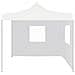 Gazebo Pieghevole Professionale 2 Pareti 2x2m Acciaio Bianco - Foto miniatura 6