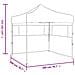 Gazebo Pieghevole Professionale 2 Pareti 2x2m Acciaio Bianco - Foto miniatura 7