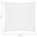 Parasole a Vela in Tessuto Oxford Rettangolare 2x2,5m Bianco - Foto miniatura 6