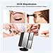 Illuminato Trucco Dello Specchio A Tre Ante Specchio Da Toilette Con 1x 2x Ingrandimento 3x Notti Naturali Led Touch Screen Chargable (nero)  - Foto miniatura 3