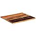 Piano Tavolo Rettangolare 60x70 Cm 25-27 Mm Legno Di Recupero - Foto miniatura 6
