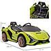 Macchina Elettrica Per Bambini Lamborghini Età 3-5 Anni - Verde - Foto miniatura 3