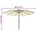 Ombrellone da Giardino con Luci LED 400 cm Sabbia - Foto miniatura 7