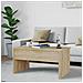 Tavolino Salotto Rovere Sonoma 80x50,5x41,5cm Legno Multistrato - Foto miniatura 2