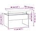 Tavolino Salotto Rovere Sonoma 80x50,5x41,5cm Legno Multistrato - Foto miniatura 7