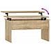 Tavolino Salotto Rovere Sonoma 80x50,5x41,5cm Legno Multistrato - Foto miniatura 8