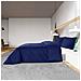 Set Copripiumino Blu Marino 200x200 Cm In Cotone - Foto miniatura 5