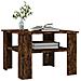 Tavolino Da Salotto Rovere Fumo 60x60x42 Cm Legno Multistrato - Foto miniatura 3