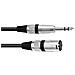 Cavo adattatore xlr (m) / jack stereo 2m bk - Foto miniatura 1