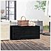 Contenitore Giardino Nero 101x50,5x46,5 Cm Legno Massello Pino - Foto miniatura 1