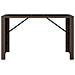 Tavolo Bar Con Piano In Vetro Marrone 185x80x110 Cm Polyrattan - Foto miniatura 3