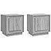 Comodini 2 Pz Grigio Sonoma 44x35x45 Cm In Legno Multistrato - Foto miniatura 2