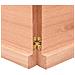 Ripiano Muro Marrone 120x50x (2-4) cm Massello Rovere Trattato - Foto miniatura 2