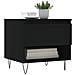 Tavolini Da Salotto 2 Pz Neri 50x46x50 Cm In Legno Multistrato - Foto miniatura 3