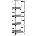 Libreria Grigio Sonoma 50x33x153 Cm In Legno Multistrato - Foto miniatura 2