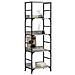 Libreria Grigio Sonoma 50x33x153 Cm In Legno Multistrato - Foto miniatura 3