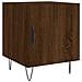 Comodino Rovere Marrone 40x40x50 Cm In Legno Multistrato - Foto miniatura 2