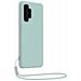 Cover Silicone Per Samsung A32 5g Con Cordino Da Polso Abbinato, Azzurro - Foto miniatura 1