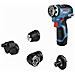 Trapano Avvitatore Professional Gsr 12v-35 Fc + Gfa 12-h + Gfa 12-b + L-boxx - 06019h300b - Foto miniatura 5