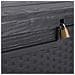 Baule Multiuso Lucchettabile Capienza 340 Lt Con Rotelle Rattan Antracite - Foto miniatura 4