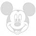 Topolino 2 - Adesivo Prespaziato - Disney - Colore Argento - 15cm - Foto miniatura 1