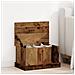 Scatola Portaoggetti Legno Antico 30x50x28 Cm Legno Multistrato - Foto miniatura 1