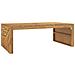 Tavolino Da Salotto 110x60x38 Cm In Legno Massello Di Teak - Foto miniatura 2