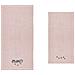 Set Asciugamano Copiola Salvietta Bagno In Spugna 100% Cotone Tre Mici Copiola Rosa - Foto miniatura 3