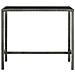 Tavolo Da Bar Per Esterni Grigio 130x60x110cm Polyrattan Vetro - Foto miniatura 1