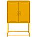 Credenza Giallo Senape 68,5x38,5x107 Cm In Acciaio - Foto miniatura 5