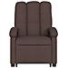 Lusso Casadino -  Poltrona Alzapersona Massaggi Reclinabile Marrone Scuro Tessuto - Foto miniatura 7