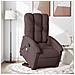 Lusso Casadino -  Poltrona Alzapersona Massaggi Reclinabile Marrone Scuro Tessuto - Foto miniatura 8