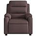 Poltrona Massaggio Reclinabile Elettrica Marrone Scuro Tessuto - Foto miniatura 9