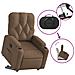 Poltrona Alzapersona Reclinabile Marrone in Tessuto - Foto miniatura 6