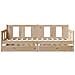 Dormeuse con Cassetti 80x200 cm in Legno Massello di Pino - Foto miniatura 4